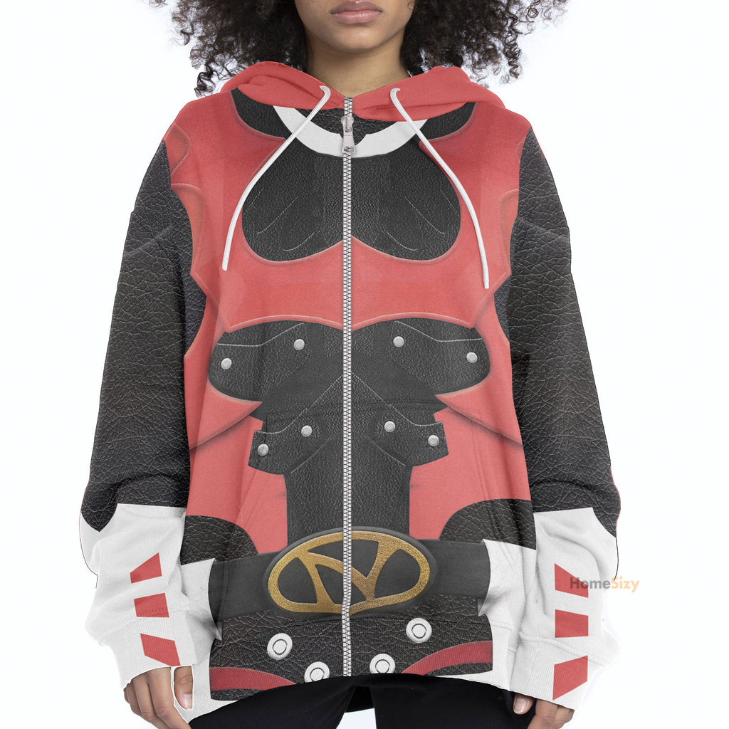 Psycho Rangers Red Psycho Custom Cosplay Costume Hoodie QT306172Hg