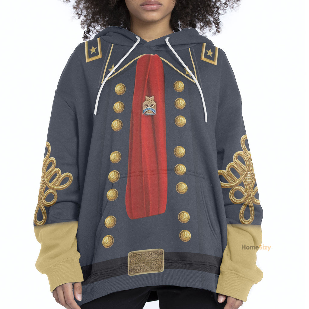 Custom Cosplay Costume George Armstrong Custer Hoodie QT301121Hf