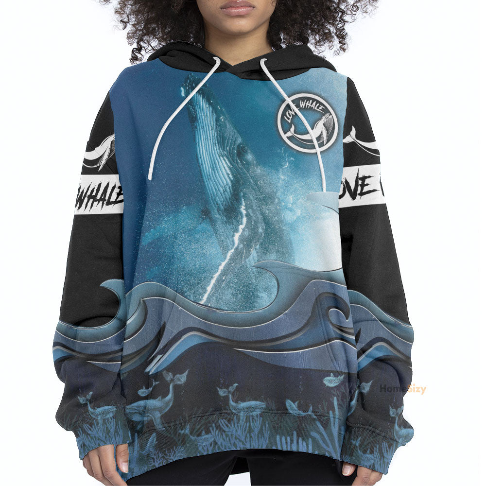  Loving Whale Watching Custom Hoodie QT306161Hg