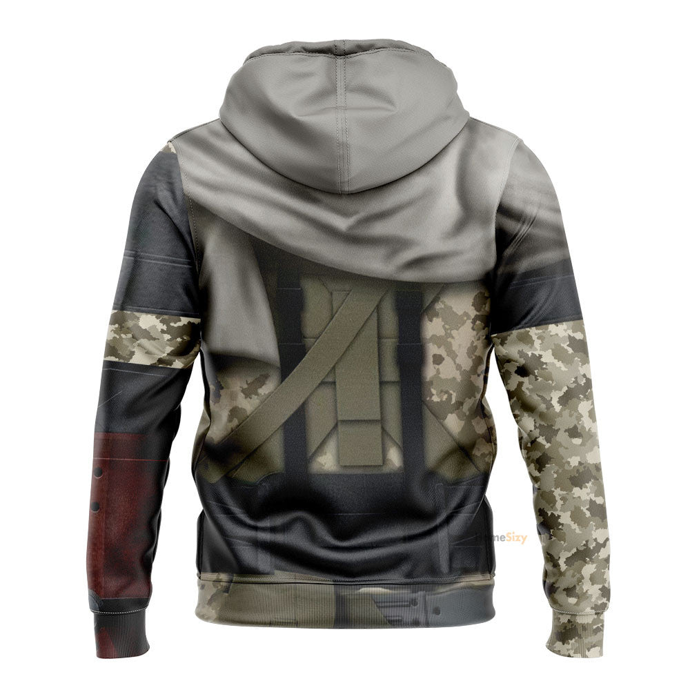 Metal Gear Big Boss Venom Snake Custom Cosplay Costume Hoodie QT206179Tf