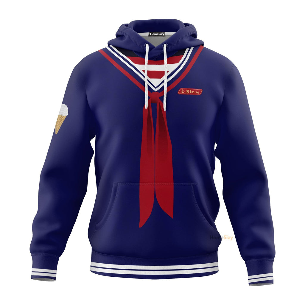 Film StTh Scoops Ahoy Steve Pullover Custom Cosplay Costume Hoodie QT205513Hf