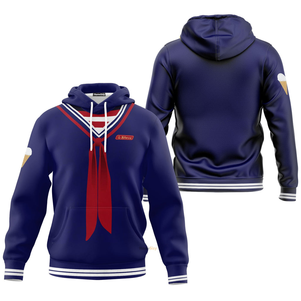 Film StTh Scoops Ahoy Steve Pullover Custom Cosplay Costume Hoodie QT205513Hf