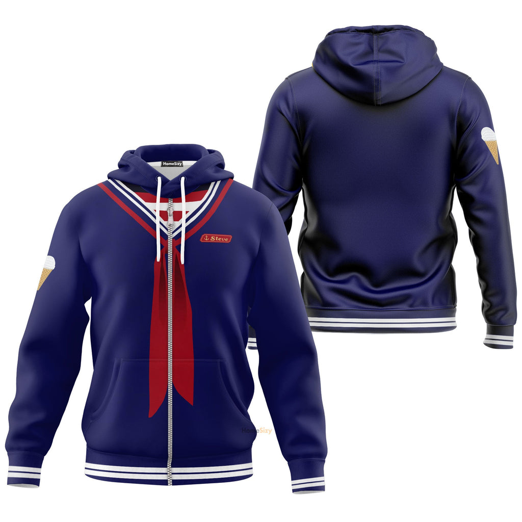 Film StTh Scoops Ahoy Steve Pullover Custom Cosplay Costume Hoodie QT205513Hf