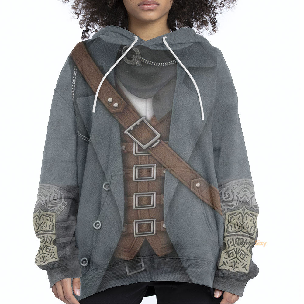 Bloodborne Hunter Custom Cosplay Costume Hoodie QT210247Hf