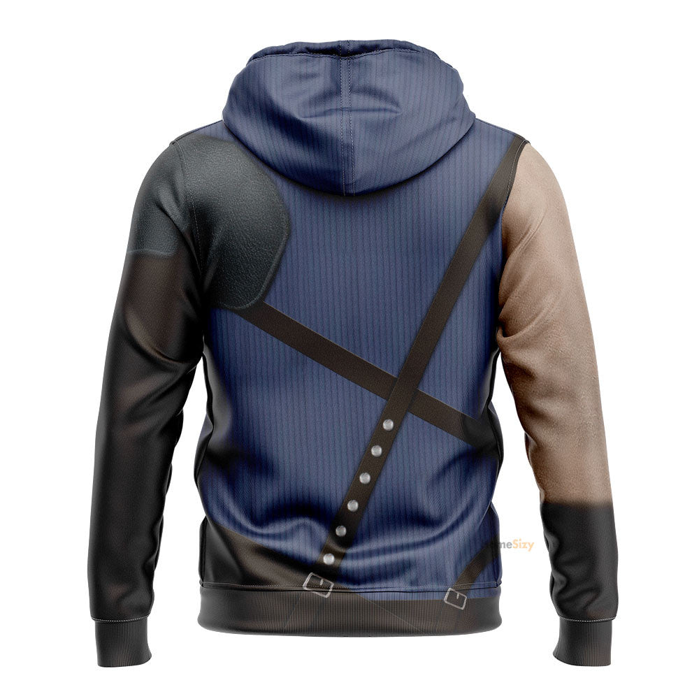 Cloud Strife Final Fantasy Custom Cosplay Costume Hoodie QT205131Hf