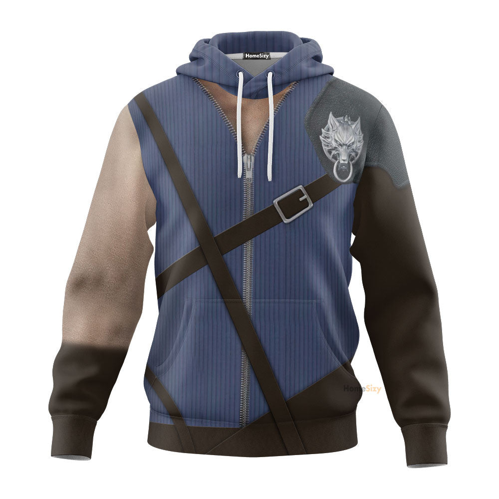 Cloud Strife Final Fantasy Custom Cosplay Costume Hoodie QT205131Hf