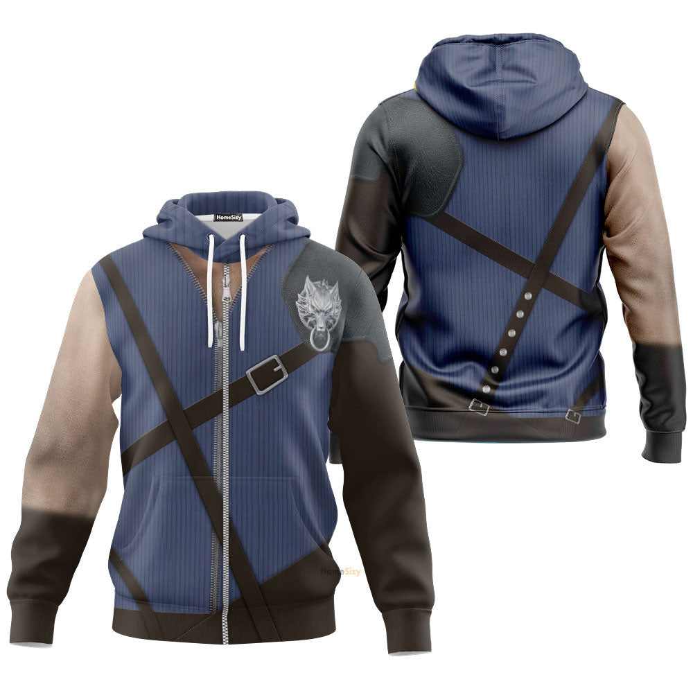 Cloud Strife Final Fantasy Custom Cosplay Costume Hoodie QT205131Hf