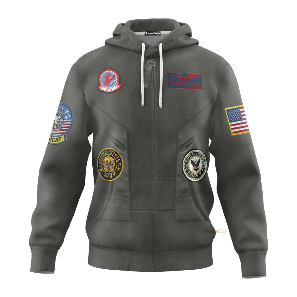 Top Gun Pete Maverick Mitchell - Cosplay Costume Hoodie QT205072