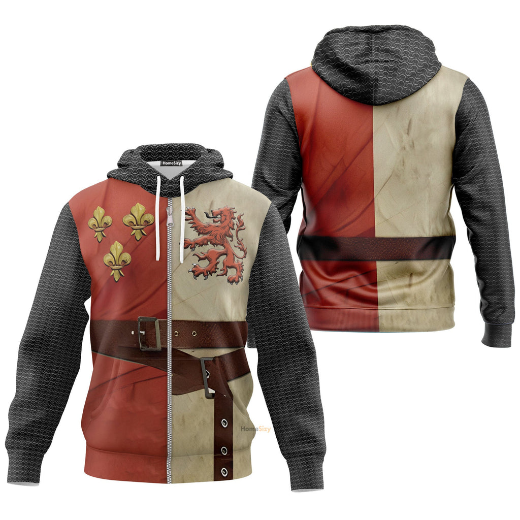 Hoodie Heraldic Knight Suit Custom Cosplay Costume Hoodie QT211482Hf