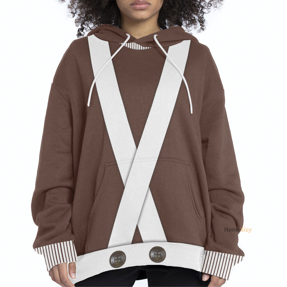 Willy Wonka Oompa Loompa Custom Cosplay Costume Hoodie QT205365Lb