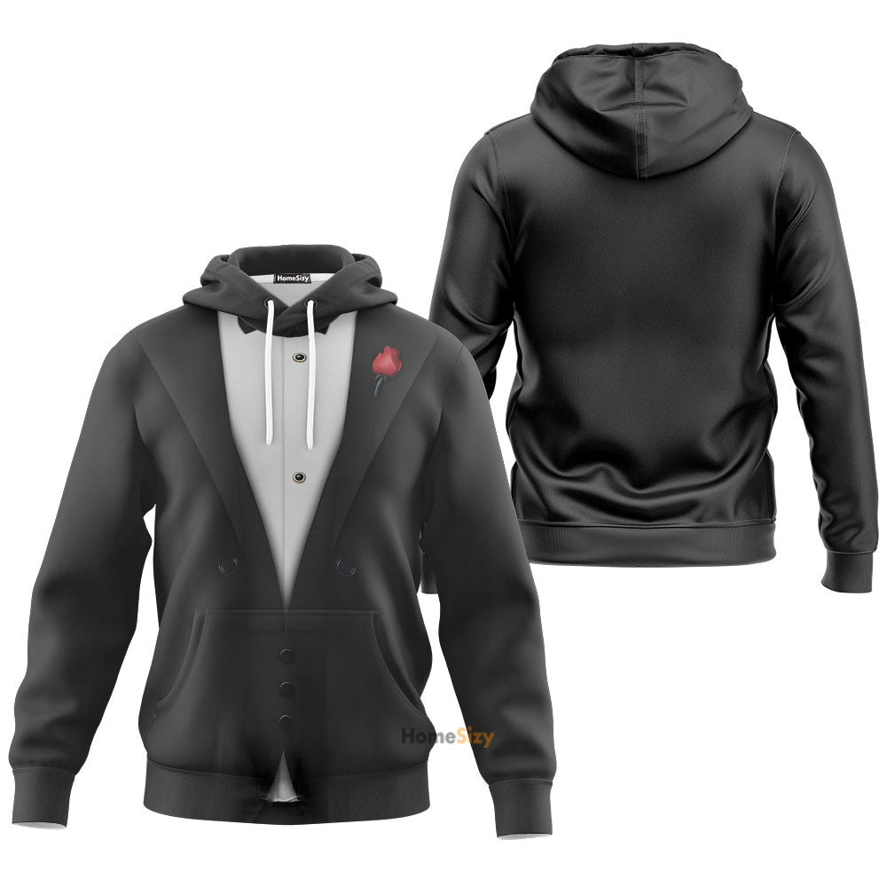 QT209112Hf Custom Cosplay Costume The God Jesusfather Zipped Hoodie Sweatshirt