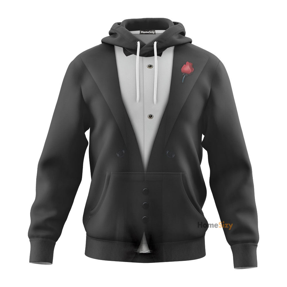 QT209112Hf Custom Cosplay Costume The God Jesusfather Zipped Hoodie Sweatshirt