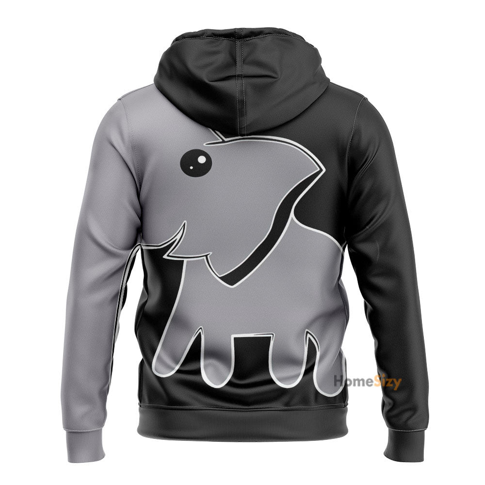 Cute Elephant Custom Hoodie QT210517Hf