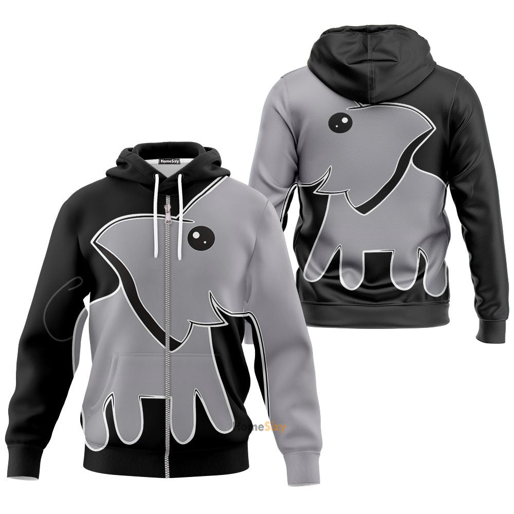 Cute Elephant Custom Hoodie QT210517Hf
