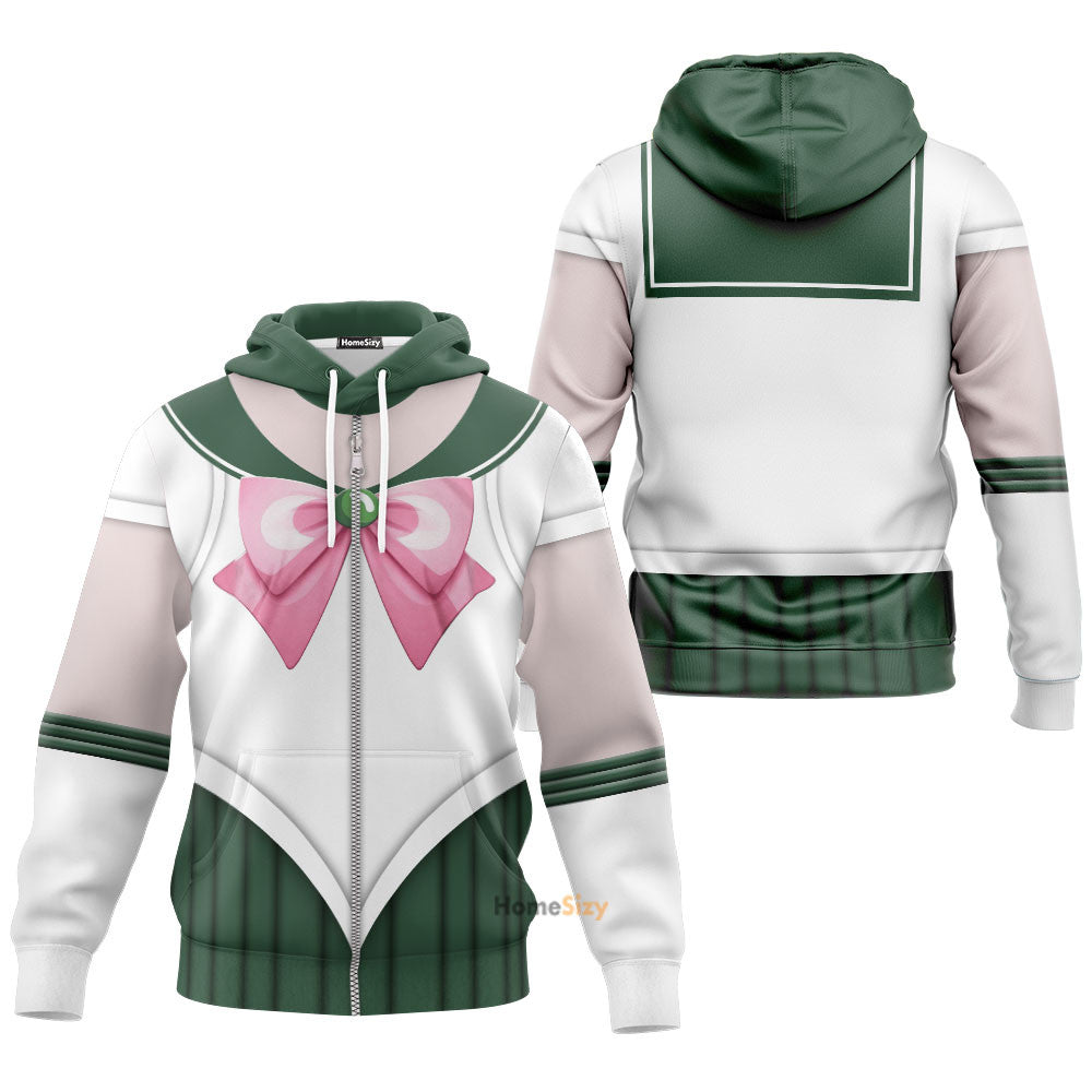 QT205107Hf Sailor Jupiter Custom Cosplay Costume Hoodie