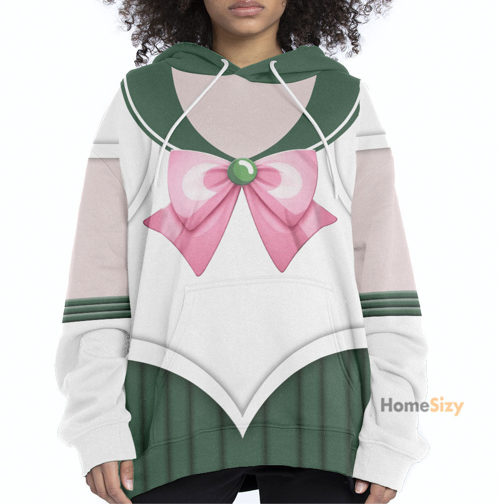 QT205107Hf Sailor Jupiter Custom Cosplay Costume Hoodie
