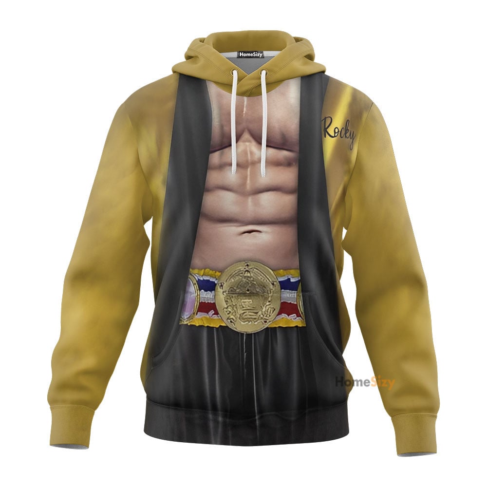 Custom Cosplay Costume Hoodies Rocky - Yellow Robe Suit QT211011Hf