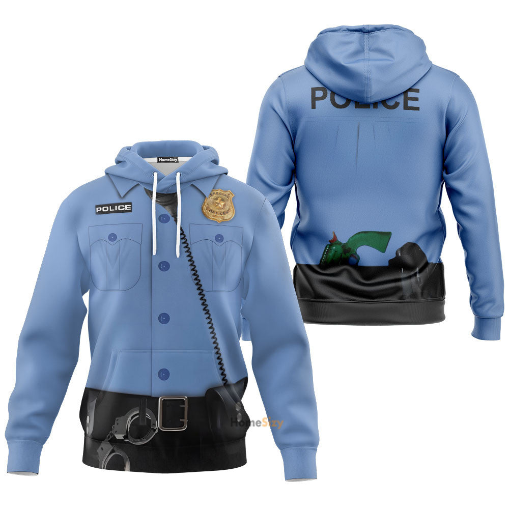 POLICE Custom Cosplay Costume T-shirt - Hoodies QT208657Hf