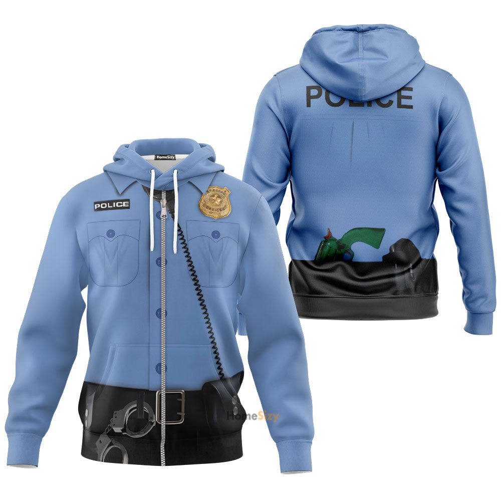 POLICE Custom Cosplay Costume T-shirt - Hoodies QT208657Hf