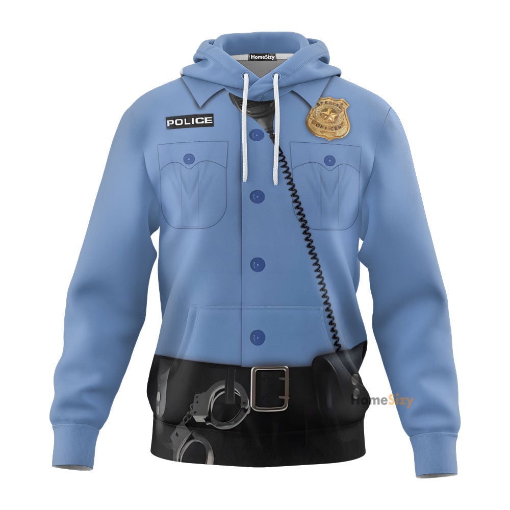 POLICE Custom Cosplay Costume T-shirt - Hoodies QT208657Hf