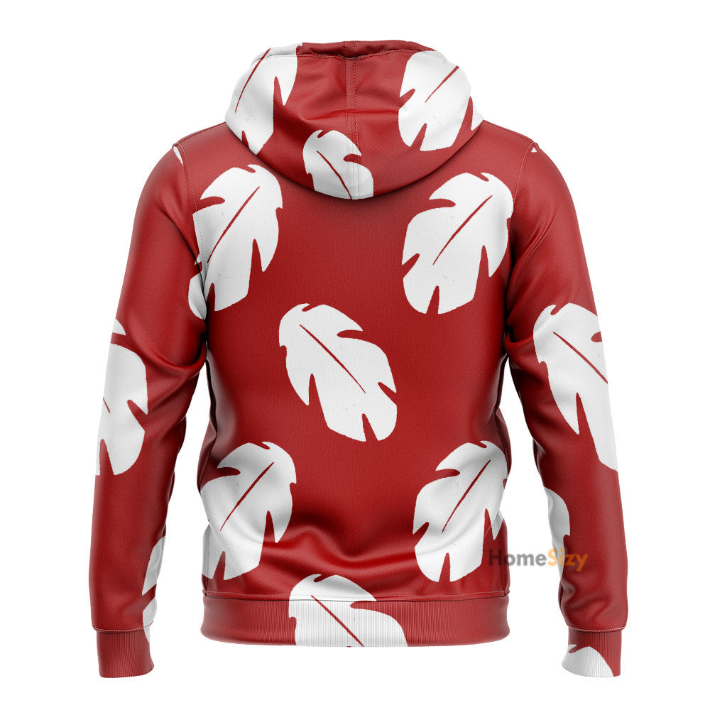  Lilo Hawaiian Floral Leaves Custom Tshirt Hoodie QT207012Hf