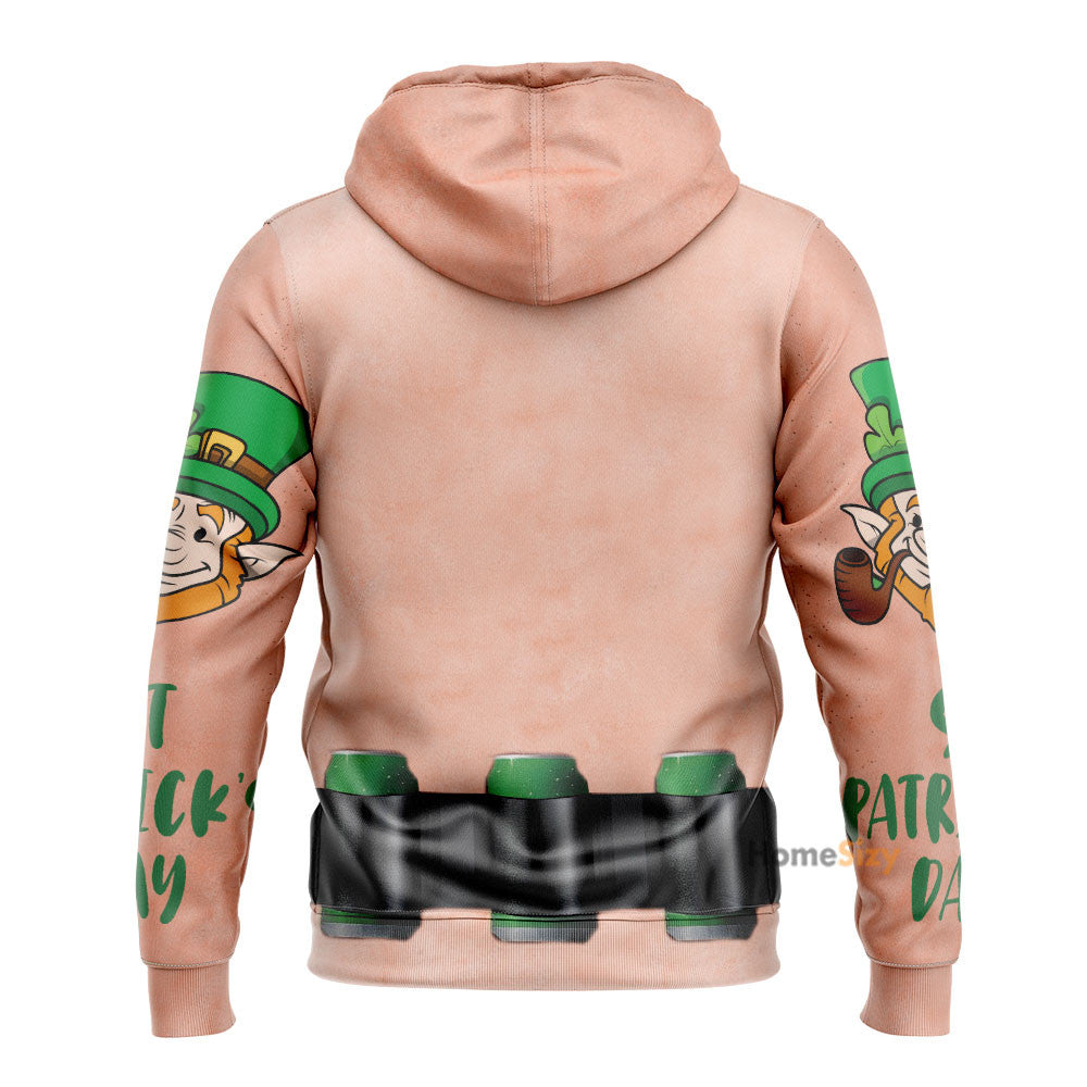 St. Patrick's Day Men Funny Ugly Custom Cosplay Costume s Hoodies