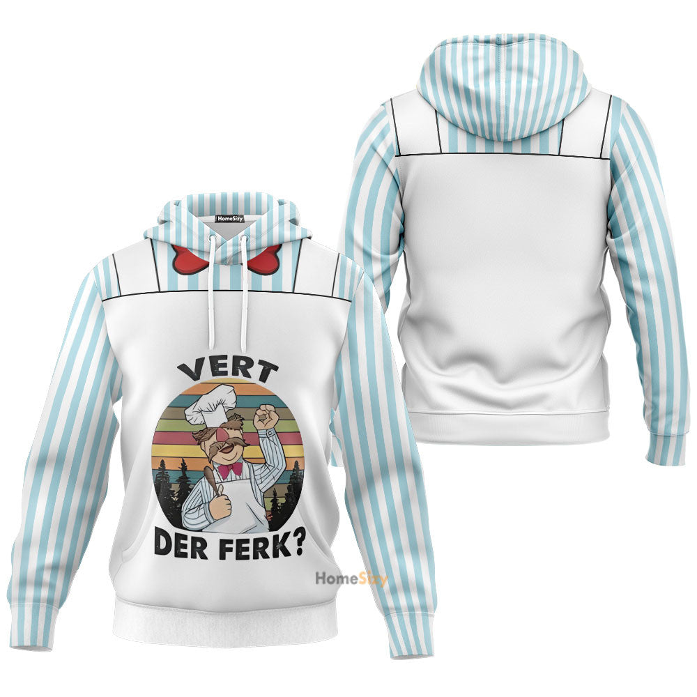 Swedish Chef Custom Cosplay Hoodie QT210128Tf