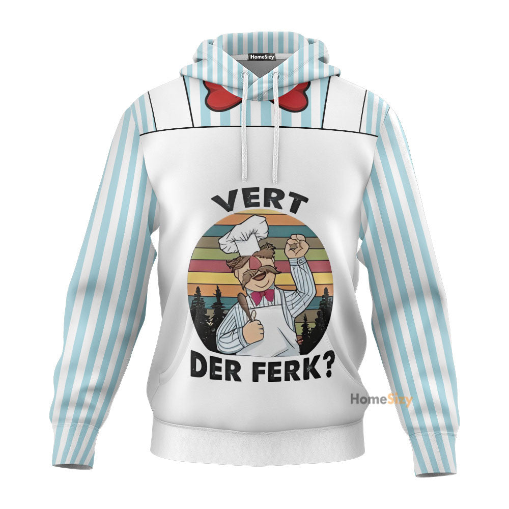 Swedish Chef Custom Cosplay Hoodie QT210128Tf