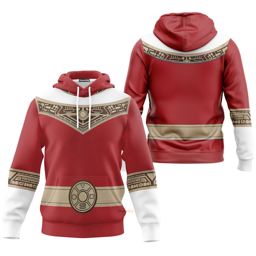 Power Rangers Zeo Red - Cosplay Costume Hoodie QT309032