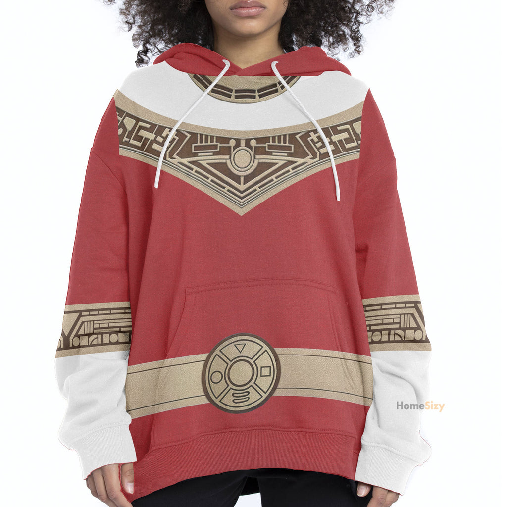 Power Rangers Zeo Red - Cosplay Costume Hoodie QT309032