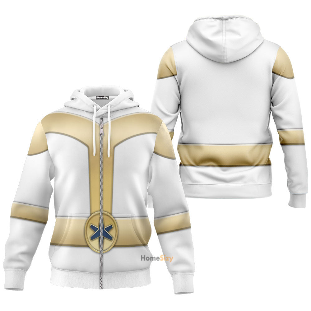 Power Rangers Lightspeed Rescue Titanium Ranger Custom Cosplay Costume Hoodie QT210520Hg