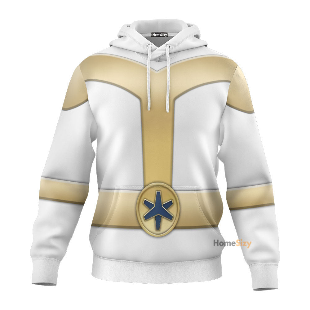 Power Rangers Lightspeed Rescue Titanium Ranger Custom Cosplay Costume Hoodie QT210520Hg