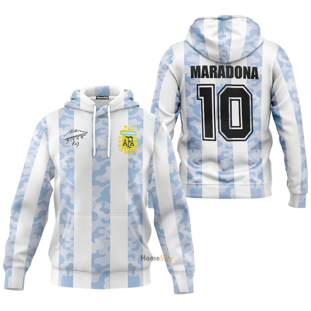 Diego Maradona Home Jersey - Cosplay Costume Hoodie QT305073