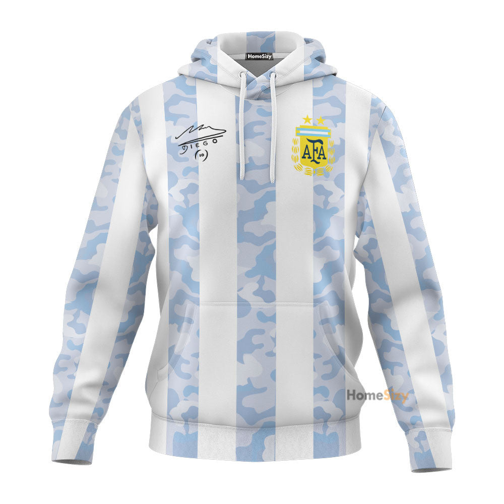 Diego Maradona Home Jersey - Cosplay Costume Hoodie QT305073