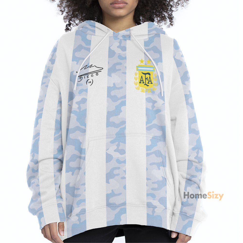 Diego Maradona Home Jersey - Cosplay Costume Hoodie QT305073