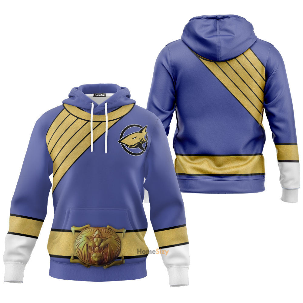 Blue Wild Force Ranger Custom Cosplay Costume Hoodie QT210354Hf