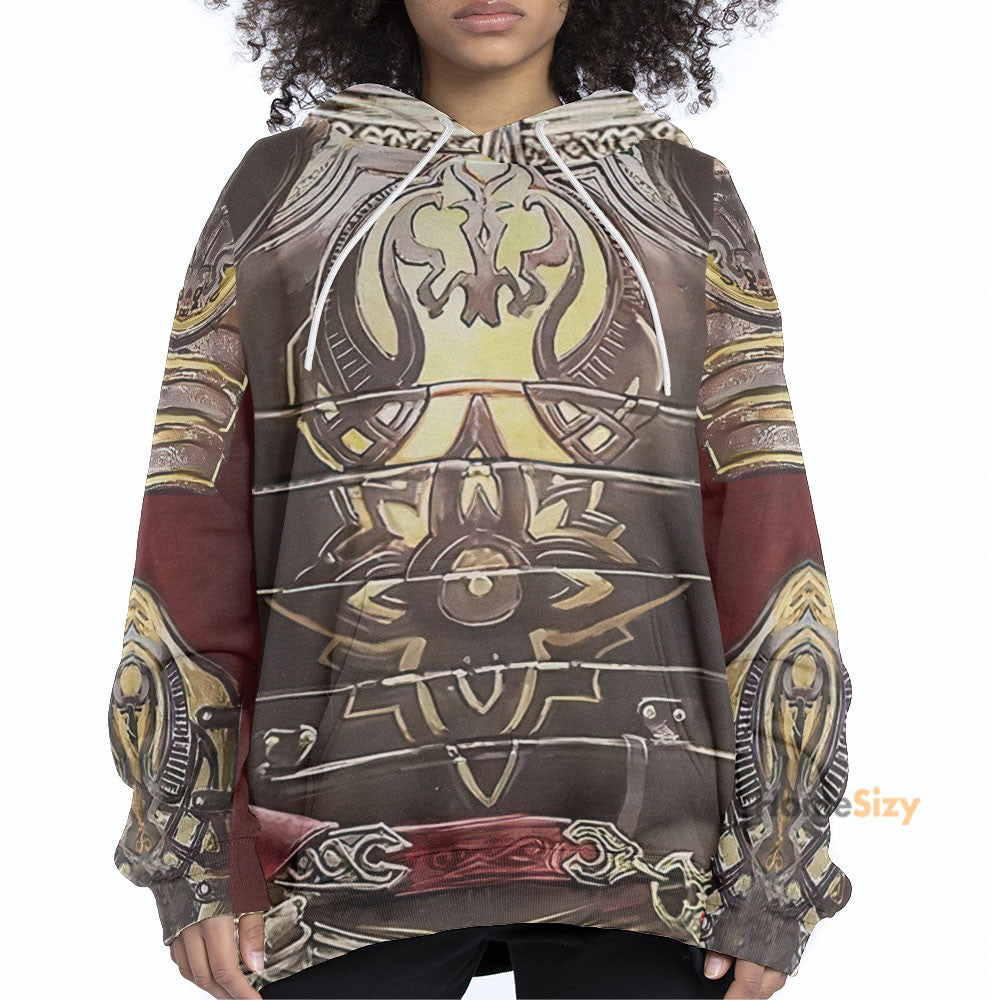 King Theoden Custom Cosplay Costume Zip Hoodie Sweatshirt QT301082Hf