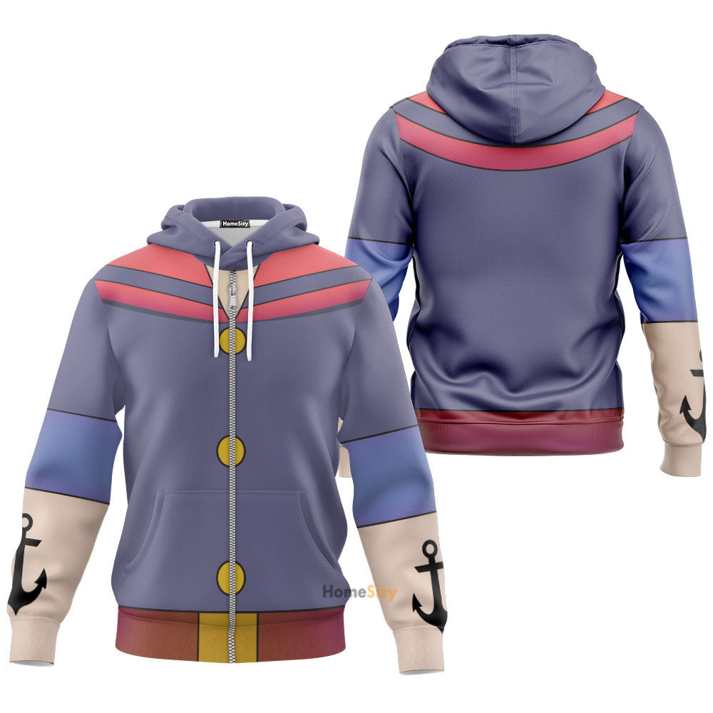 Popeye Custom Cosplay Costume Hoodie QT210598Hf