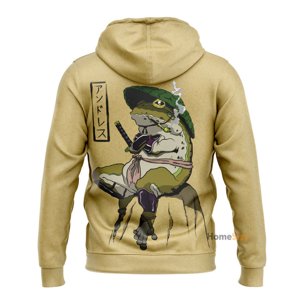 Samurai Frog Custom Hoodie QT212245Hf