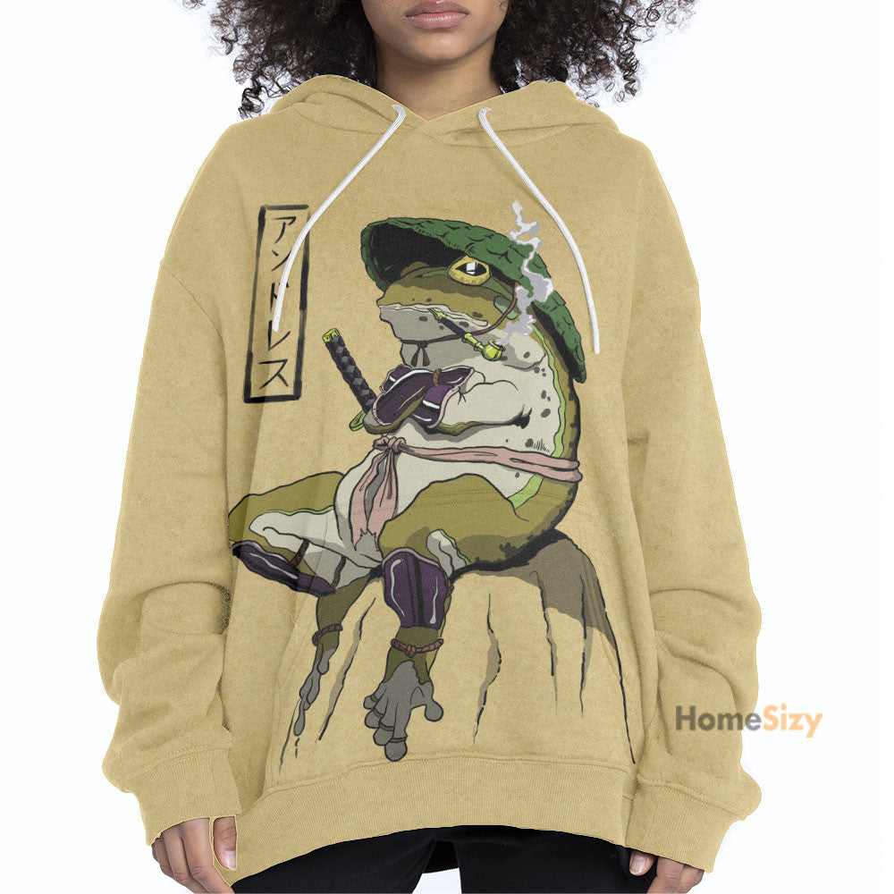 Samurai Frog Custom Hoodie QT212245Hf