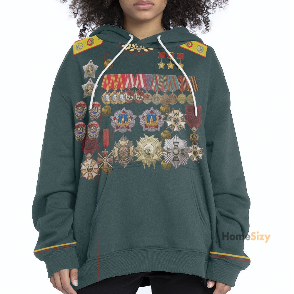 Georgy Zhukov Custom Cosplay Costume Hoodie QT207009Hf Zip Hoodie Sweatshirt