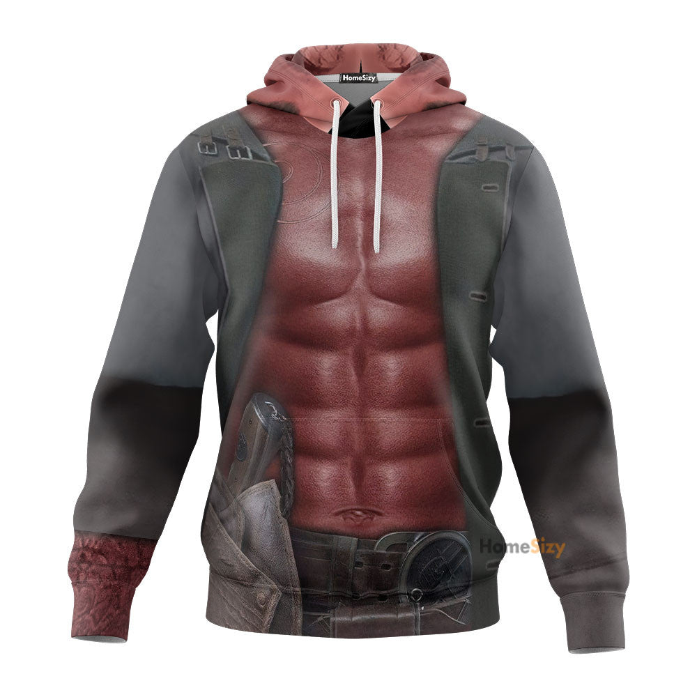Hellboy costume Custom Cosplay Costume Hoodie Sweatshirt QT210361