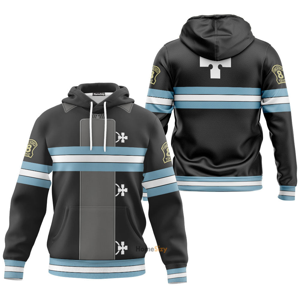 Fire Force Company 8 - Gift For Anime Fans - Cosplay Costume Hoodie QT205492