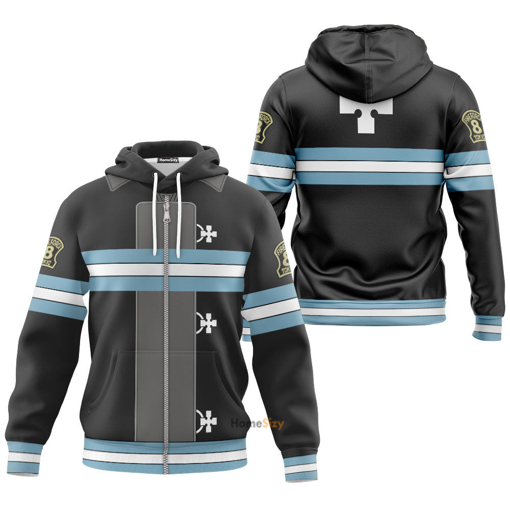 Fire Force Company 8 - Gift For Anime Fans - Cosplay Costume Hoodie QT205492