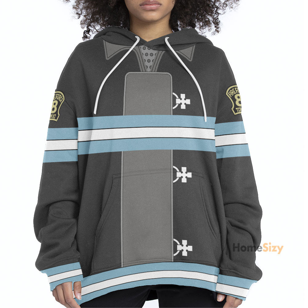Fire Force Company 8 - Gift For Anime Fans - Cosplay Costume Hoodie QT205492