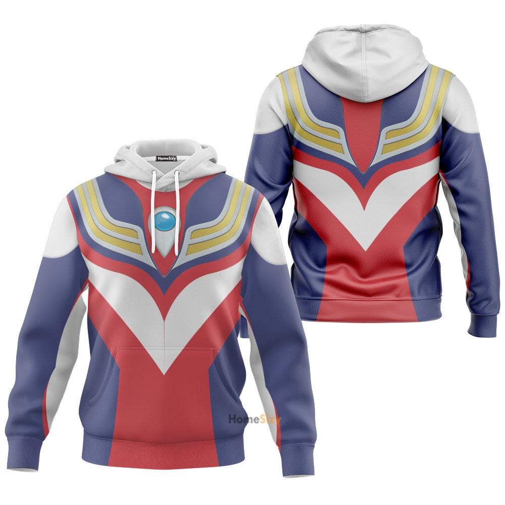 Power Rangers Ultraman Tiga - Cosplay Costume Hoodie QT309845