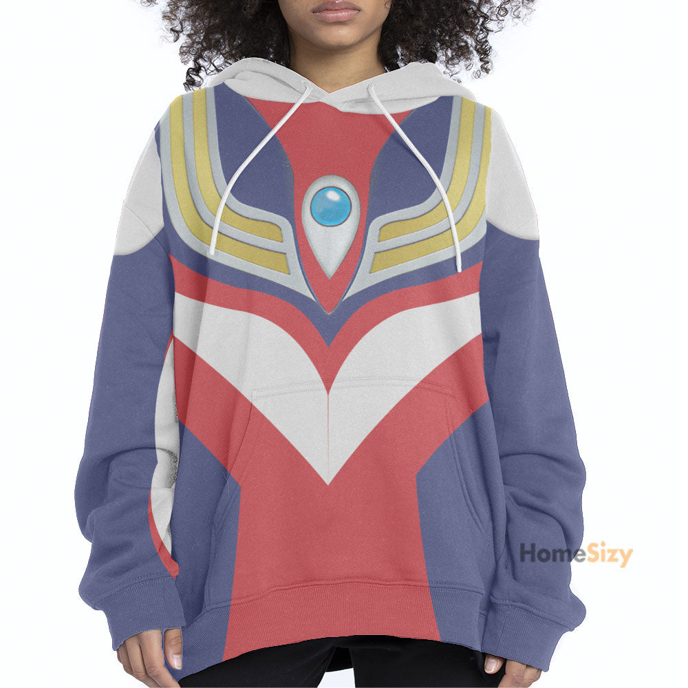 Power Rangers Ultraman Tiga - Cosplay Costume Hoodie QT309845