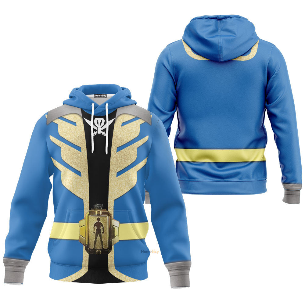 Power Rangers Super Megaforce Blue Ranger - Cosplay Costume Hoodie QT312053