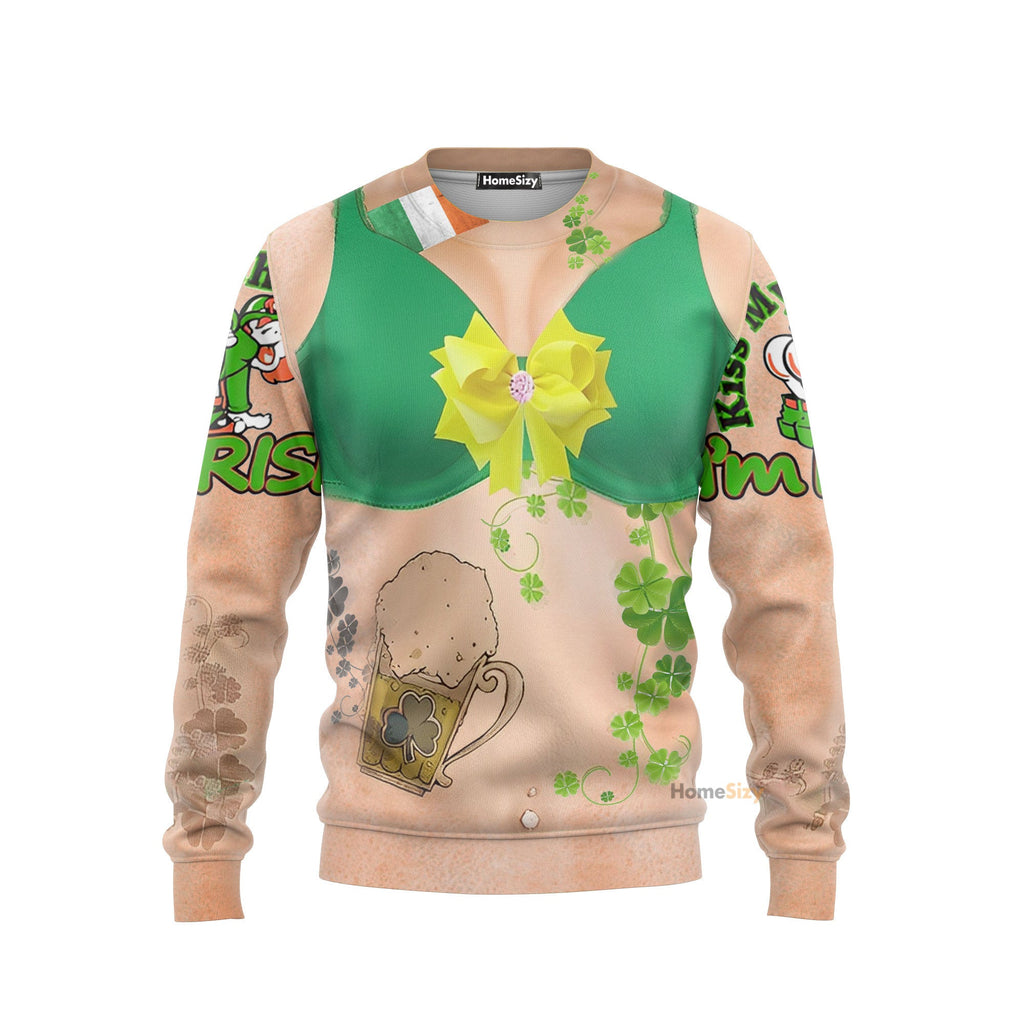 St. Patrick's Day Women Funny Ugly Custom Cosplay Costume T-Shirts Hoodie