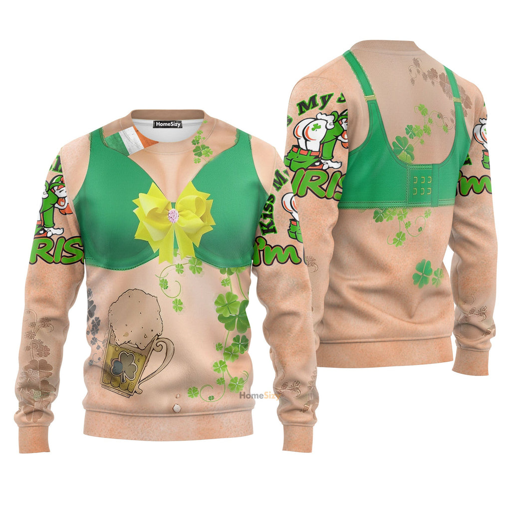 St. Patrick's Day Women Funny Ugly Custom Cosplay Costume T-Shirts Hoodie